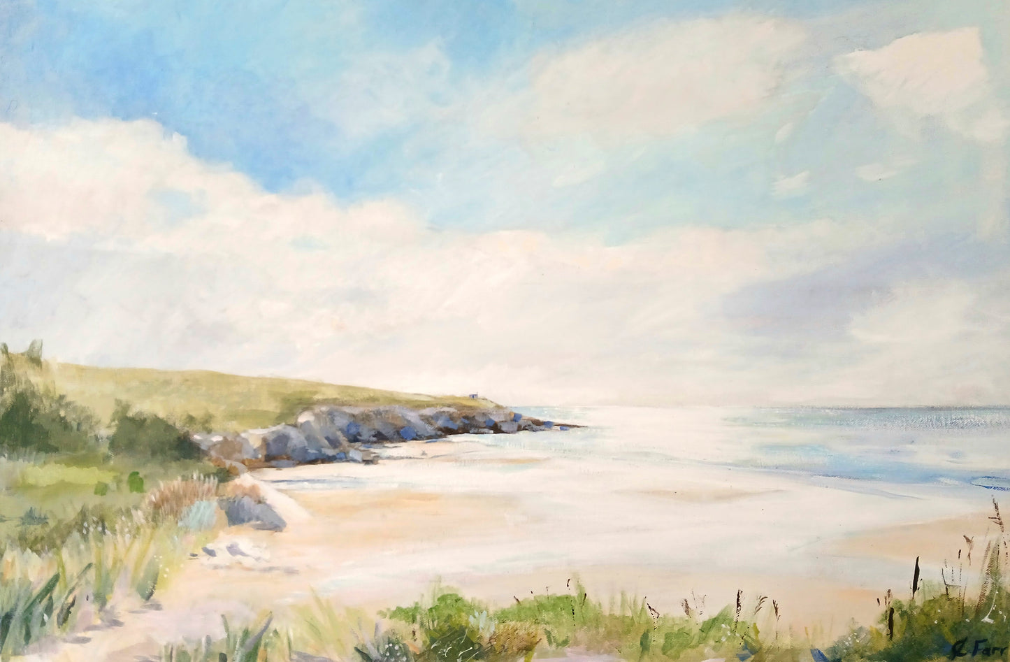 Porthcurnick Beach Print